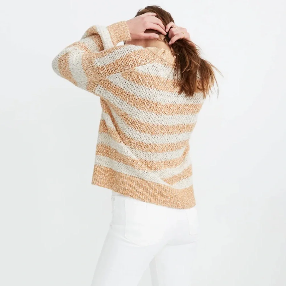 Madewell Baez Pullover Sweater in Stripe - Picture 3 of 13